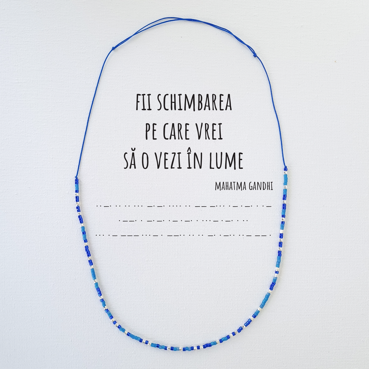 Colier "Fii schimbarea pe care vrei sa o vezi in lume"