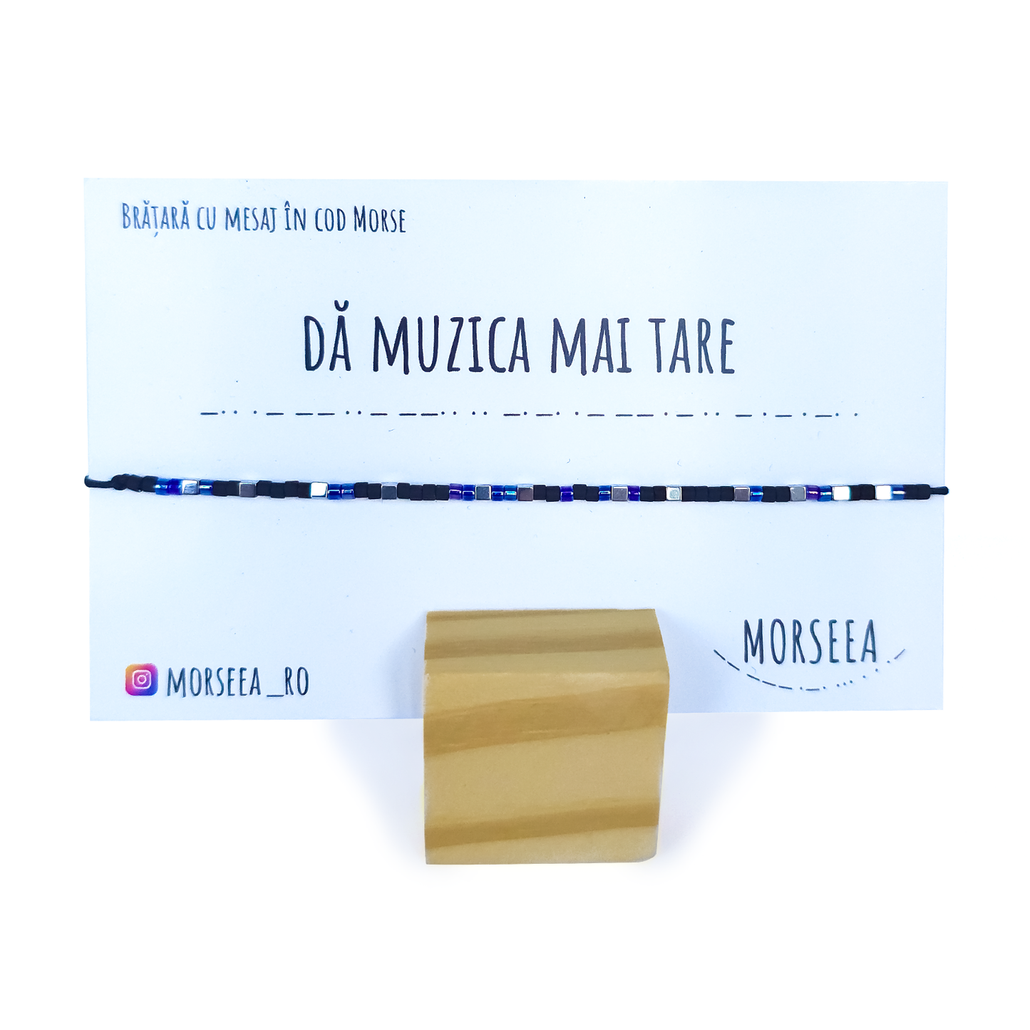Bratara de picior cu mesajul "Da Muzica Mai Tare"