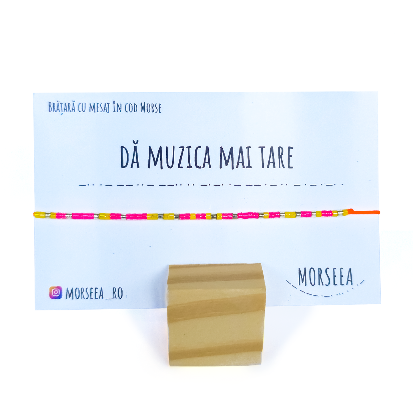 Bratara de picior cu mesajul "Da Muzica Mai Tare"