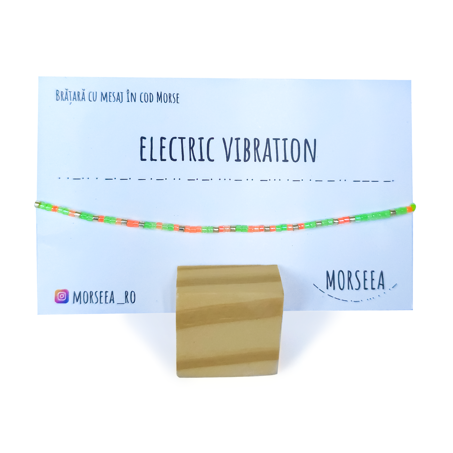 Bratara de picior cu mesajul "Electric Vibration"