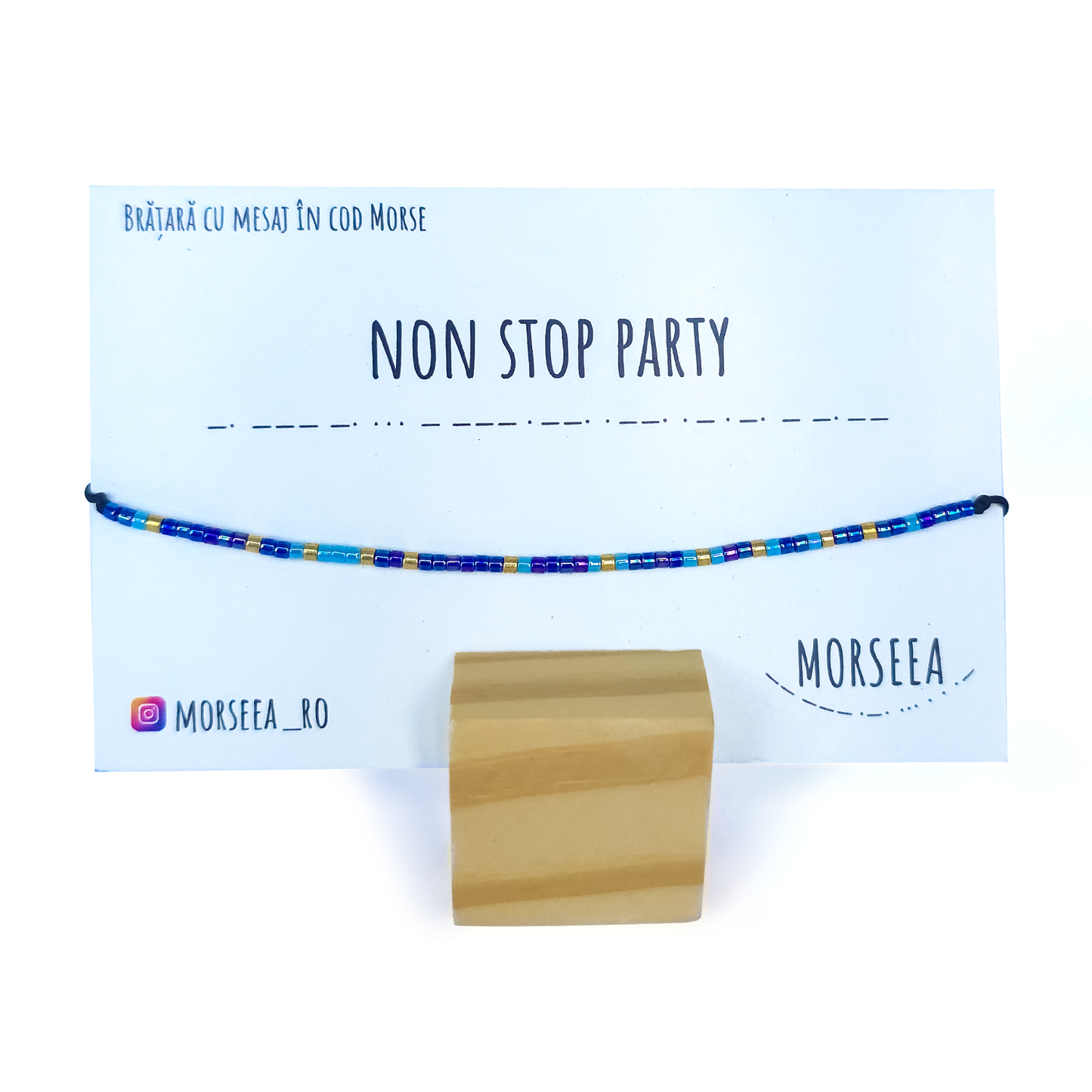 Bratara de picior cu mesajul "Non Stop Party"