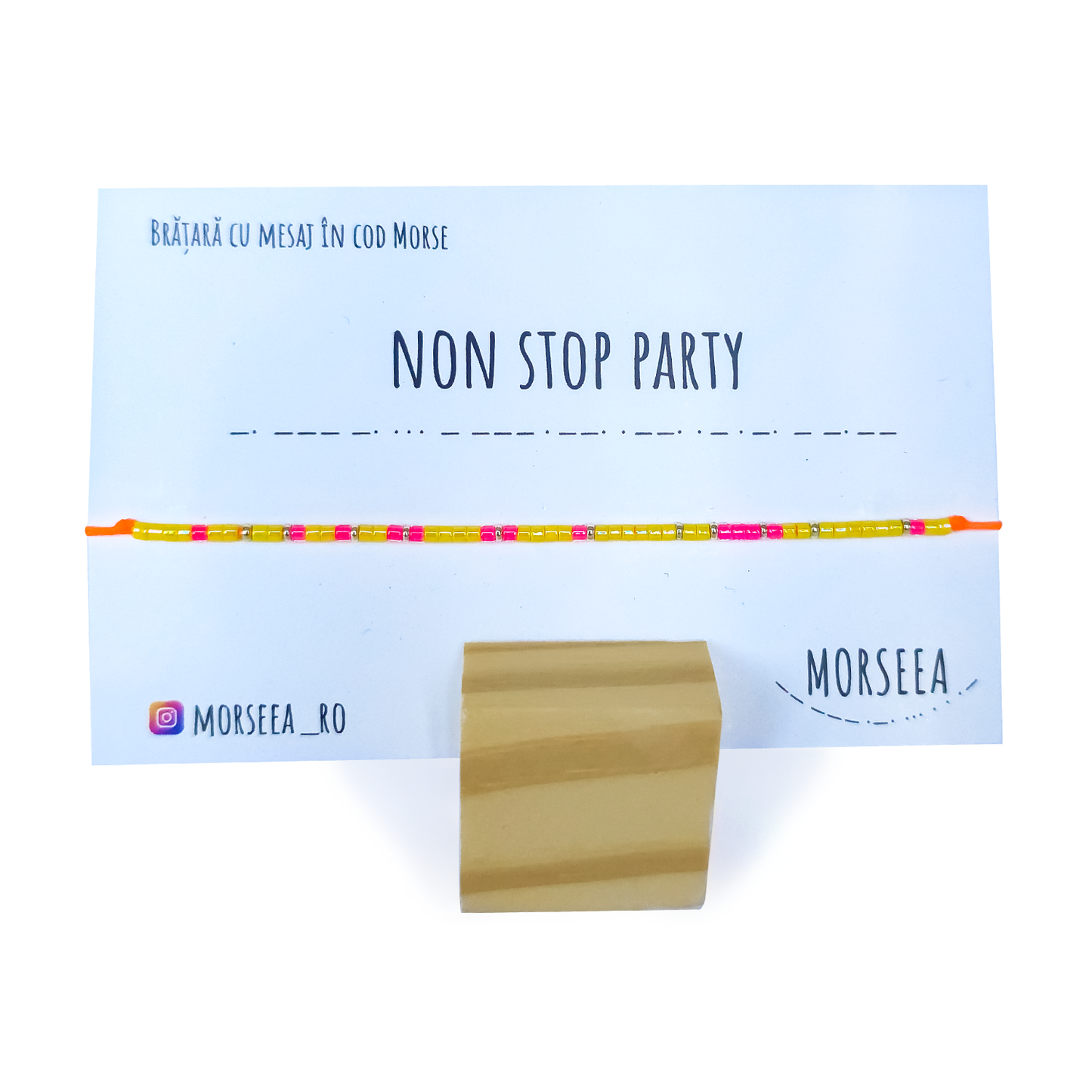 Bratara de picior cu mesajul "Non Stop Party"