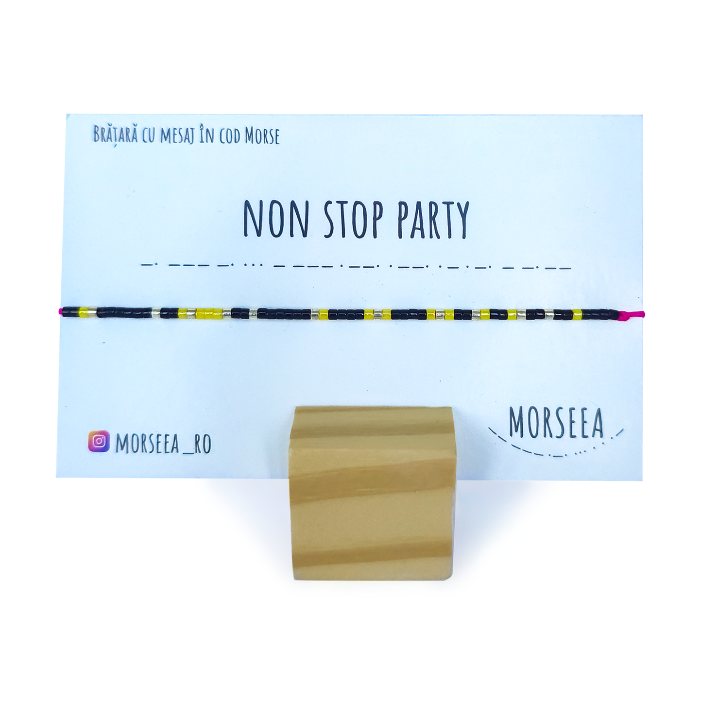 Bratara de picior cu mesajul "Non Stop Party"