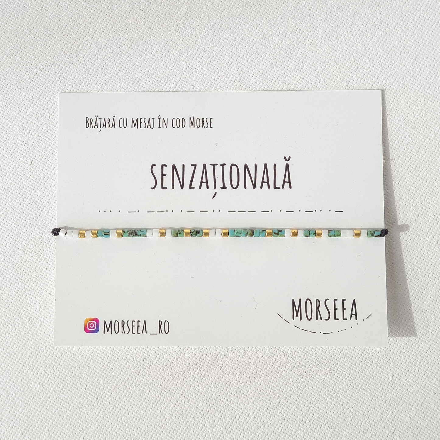 Bratara cod Morse "Senzationala"