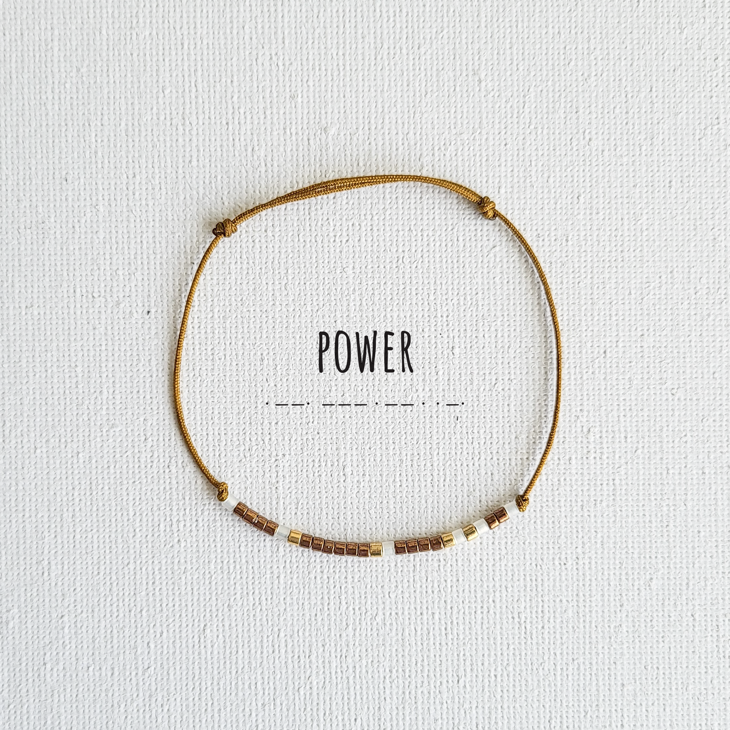 Bratara cod Morse "Power"