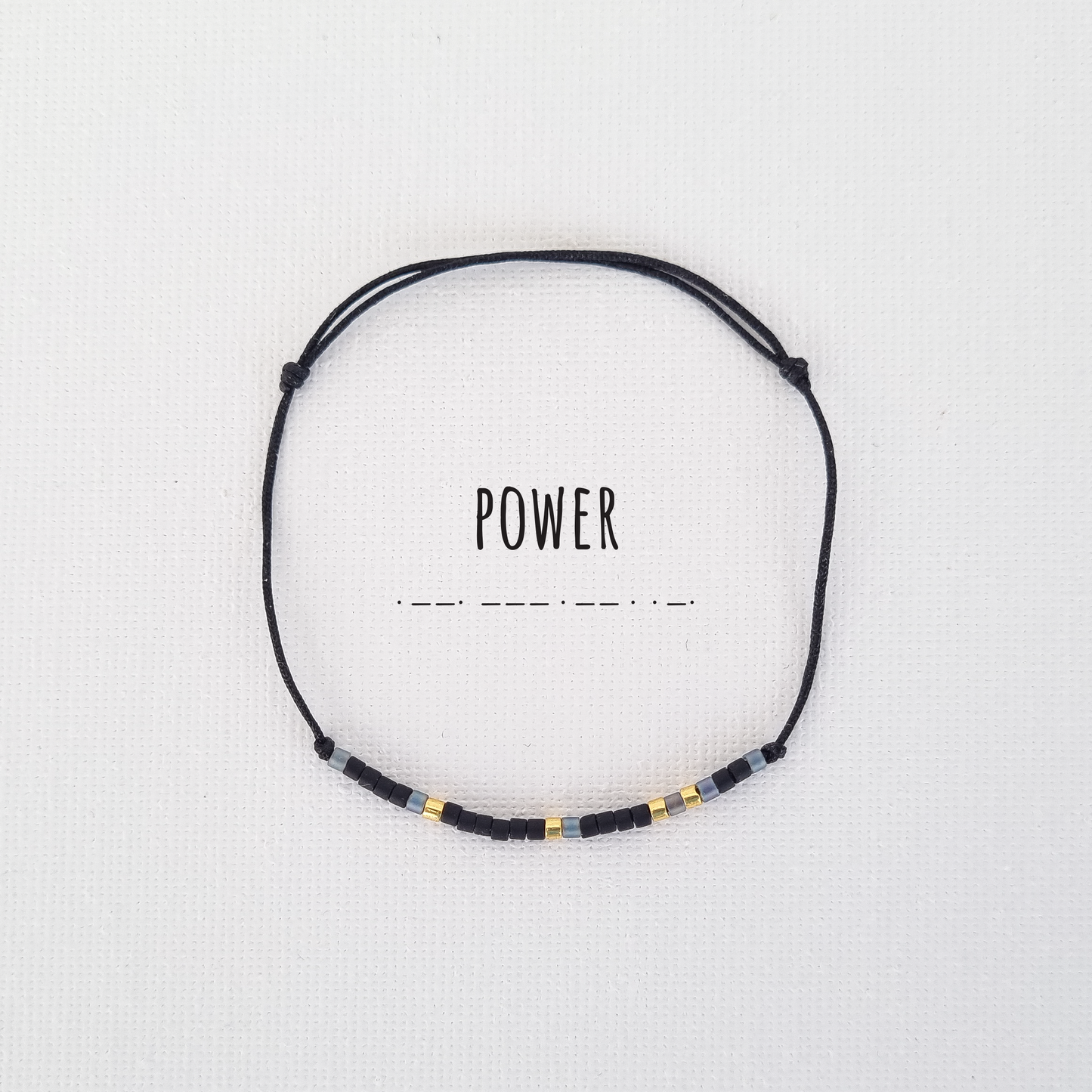 Bratara cod Morse "Power"