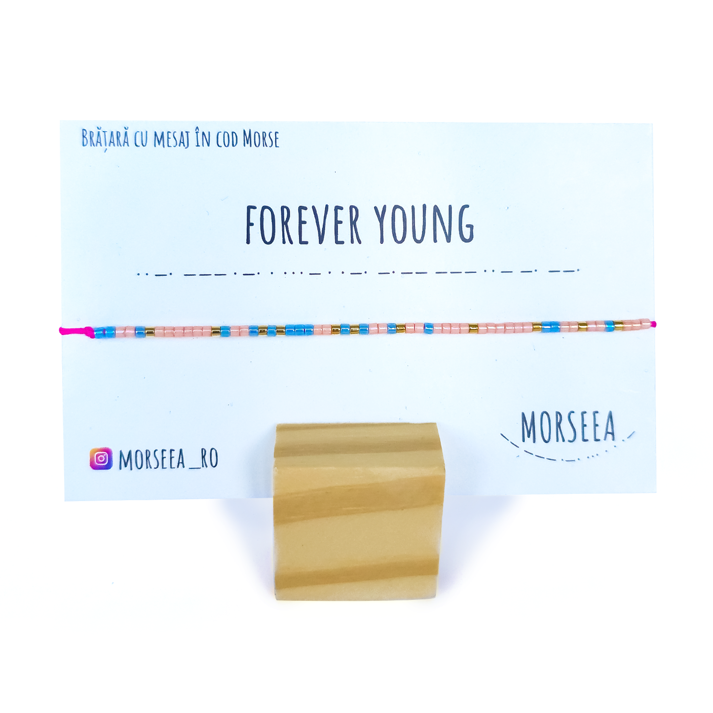 Bratara de picior cu mesajul "Forever Young"