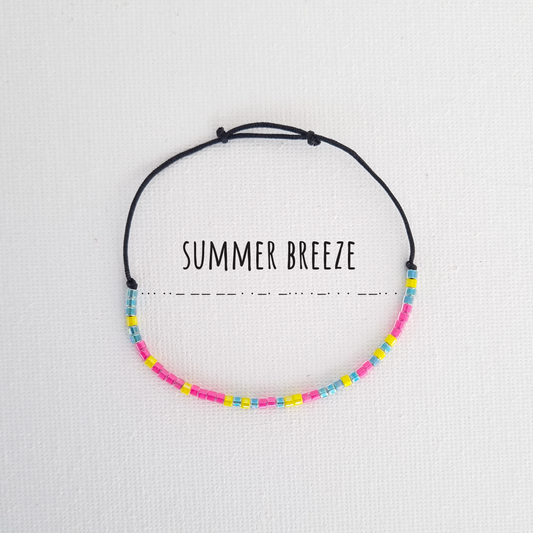 Bratara cod Morse "Summer Breeze"